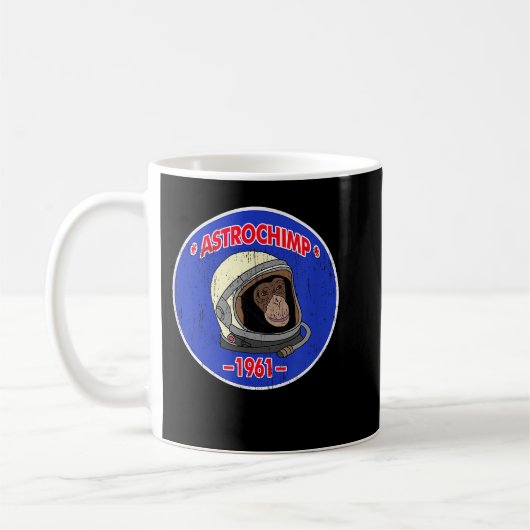 Astrochimp Ham 1961 Vintag Look Kaffeetasse (Links)