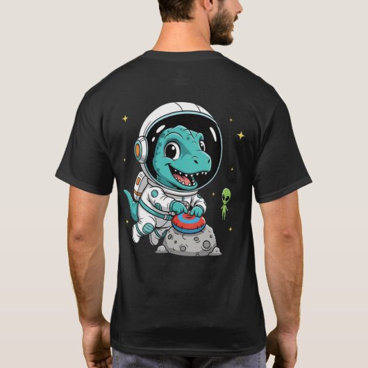 AstroDino: The Cutest Mission to the Giggleverse! T-Shirt (Rückseite)