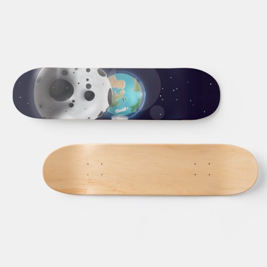 Astroide Auswirkungen auf den Planeten Erde! Skateboard (Horizontal)