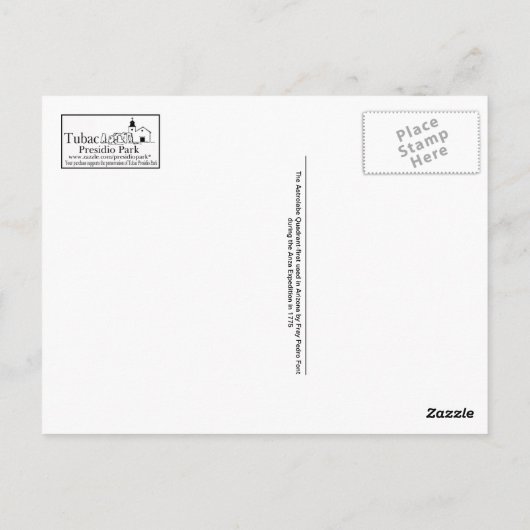 Astrolabium Quadrant Postkarte (Rückseite)