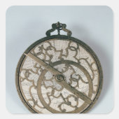 Astrolabium Quadratischer Aufkleber (Vorderseite)