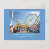 Astroland Amusement Park (Coney Is, NY) Postkarte (Vorderseite)