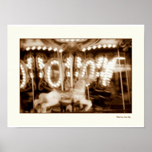 Astroland Karussellposter Poster
