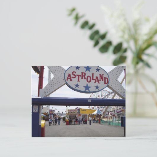 Astroland Postkarte (Stehend Vorderseite)