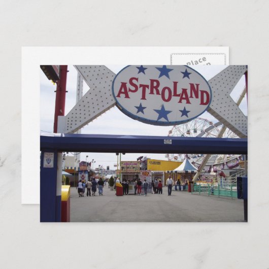 Astroland Postkarte (Vorne/Hinten)
