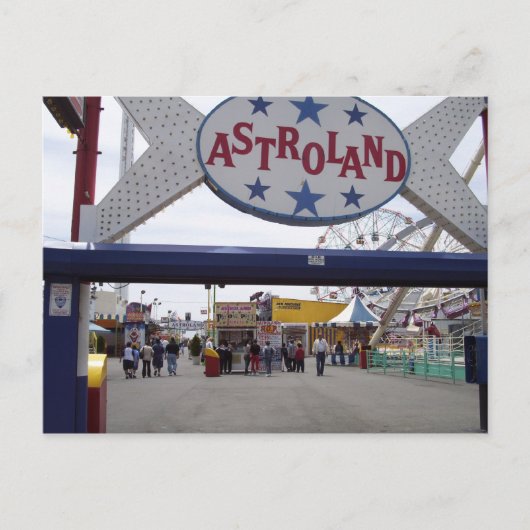 Astroland Postkarte (Vorderseite)