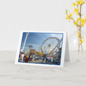 Astroland Vergnügungspark Blank Grußkarte Karte (Gelbe Blume)