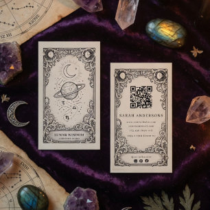 Astrologe Vintage Celestial Astrology Studio Visitenkarte