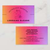 ASTROLOGER Astrologie Lesen AURA Lesen Visitenkarte (Vorne/Hinten)