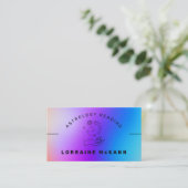 ASTROLOGER Astrologie Lesen AURA Visitenkarte (Stehend Vorderseite)