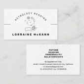 Astrologer Business Card: Minimalistische Astrolog Visitenkarte (Vorne/Hinten)