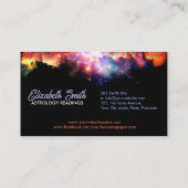 Astrologer Glown Zodiac Wheel Visitenkarte (Rückseite)