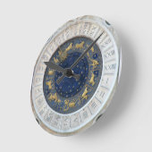 Astrological Clock, Piazza San Marco, Venice Runde Wanduhr (Winkel)