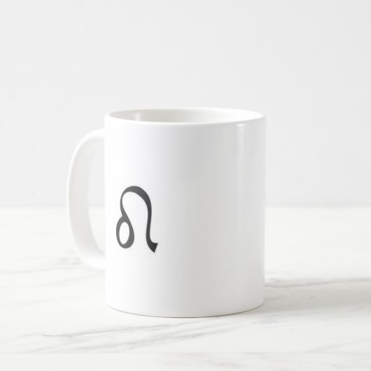 astrological_sign_leo_1, Z-Löwesymbol Kaffeetasse (Vorderseite Links)