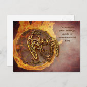 Astrologie Aries Horoskop Personal Message Quote Ankündigungspostkarte (Vorne/Hinten)