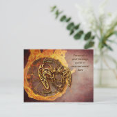 Astrologie Aries Horoskop Personal Message Quote Ankündigungspostkarte (Stehend Vorderseite)