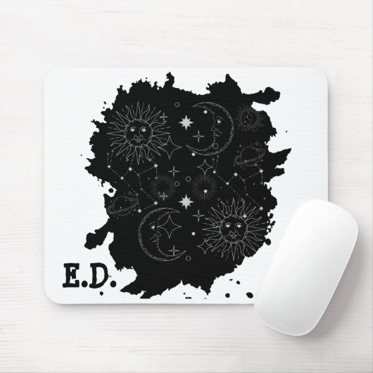 ASTROLOGIE(B&W)-MAUSPAD MOUSEPAD (Mit Mouse)