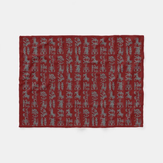 Astrologie bedeckt Horoskop-Geschenke - fertigen Fleecedecke (Vorderseite (Horizontal))