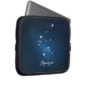 Astrologie Blauer Nebel Aquarius Zodiac Zeichen Laptopschutzhülle (Vorne Rechts)
