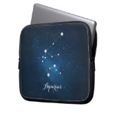 Astrologie Blauer Nebel Aquarius Zodiac Zeichen Laptopschutzhülle (Vorderseite Links)
