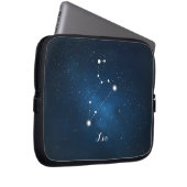 Astrologie Blauer Nebel Leo Zodiac Zeichen Laptopschutzhülle (Vorne Rechts)