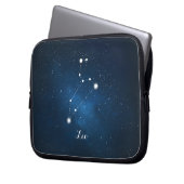 Astrologie Blauer Nebel Leo Zodiac Zeichen Laptopschutzhülle (Vorderseite Links)