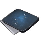 Astrologie Blauer Nebel Leo Zodiac Zeichen Laptopschutzhülle (Vorne Knopf)