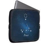 Astrologie Blauer Nebel Pisces Zodiac-Zeichen Laptopschutzhülle (Vorne Rechts)