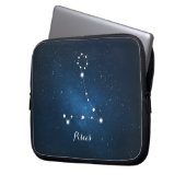 Astrologie Blauer Nebel Pisces Zodiac-Zeichen Laptopschutzhülle (Vorderseite Links)