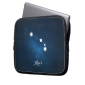 Astrologie-blaues Laptopschutzhülle (Vorderseite Links)