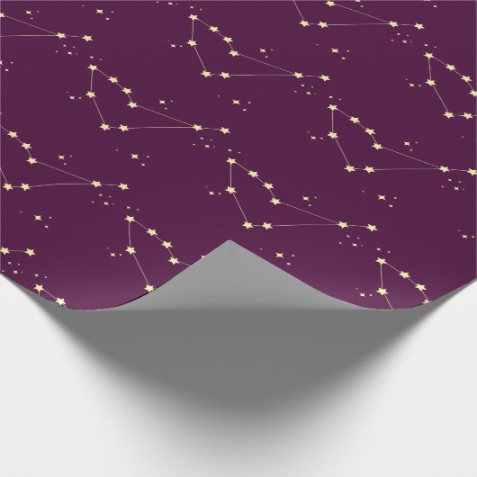 Astrologie Capricorn Constellation Celestial Cosmi Geschenkpapier (Ecke)