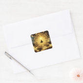 Astrologie Celestial Alchemy Himmlisch Inspiration Quadratischer Aufkleber (Umschlag)