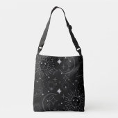 ASTROLOGIE CROSSBODY(BLACK) BAG TRAGETASCHEN MIT LANGEN TRÄGERN (Rückseite)