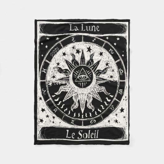 Astrologie-Decke Fleecedecke (Vorderseite)