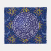 Astrologie Diagramm Fleece Blanket (Vorderseite (Horizontal))