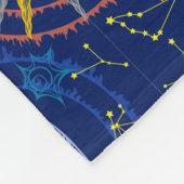 Astrologie Diagramm Fleece Blanket (Ecke)