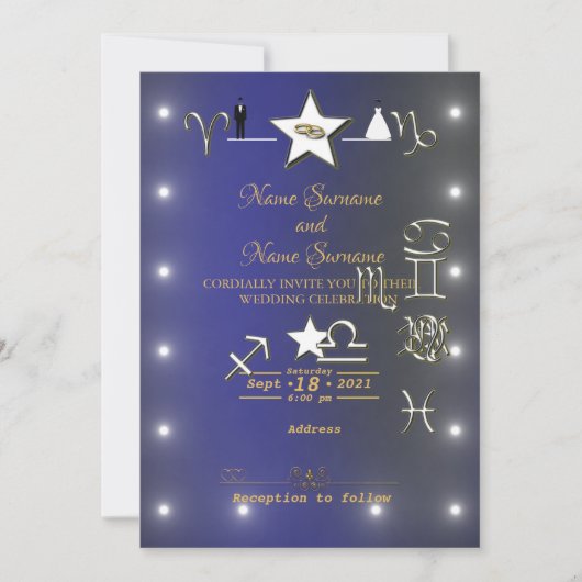 Astrologie Einladung (Vorderseite)