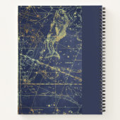 Astrologie Fisces Horoskop Sketchbook mit Namen Notizblock (Rückseite)