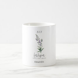 Astrologie Geburtsmonat Juli | Blume Larkspur Kaffeetasse