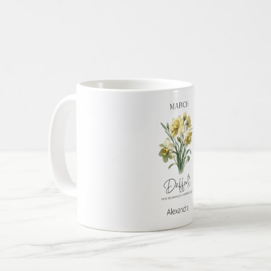 Astrologie Geburtsmonat März | BLUME Kaffeetasse (Vorderseite Links)