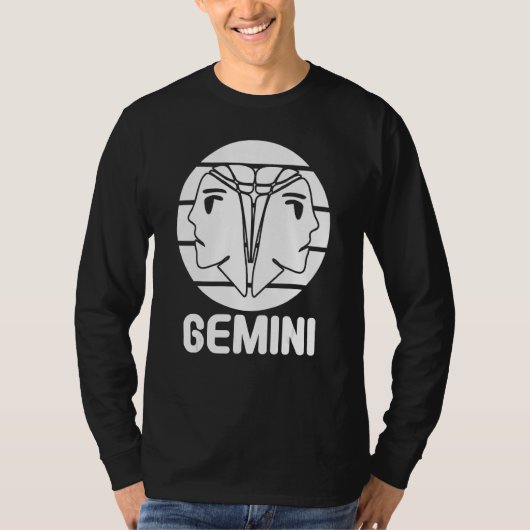 Astrologie Gemini T-Shirt (Vorderseite)