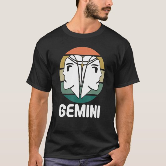 Astrologie Gemini T-Shirt (Vorderseite)
