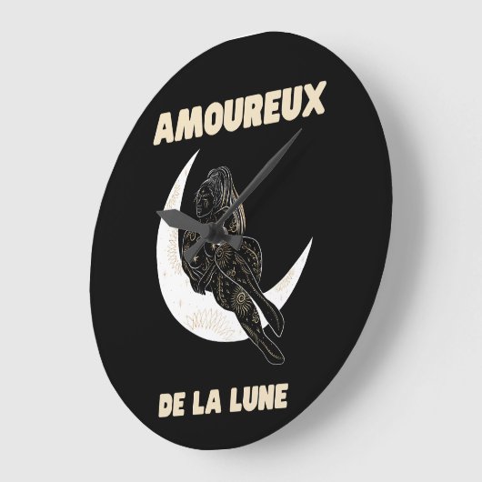 Astrologie Girl Große Wanduhr (Winkel)