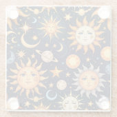 Astrologie Glasuntersetzer (Rückseite)
