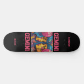 Astrologie Graffiti Gemini Zodiac Skateboard (Horizontal)