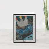 Astrologie Horoskop Leo Karte (Vorderseite)