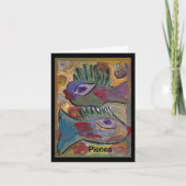 Astrologie Horoskop Pisces Karte (Vorderseite)