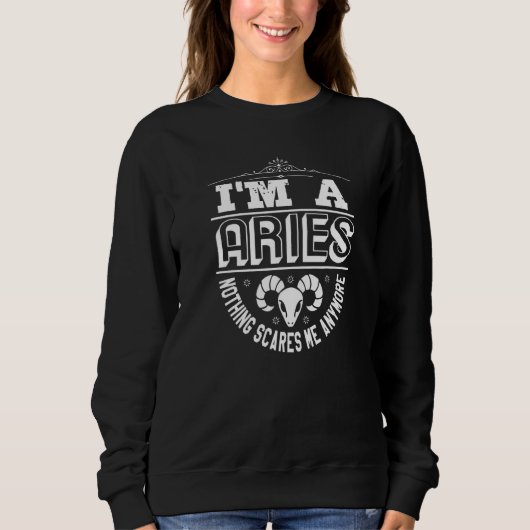 Astrologie   Ich bin ein Widder Sweatshirt (Vorderseite)