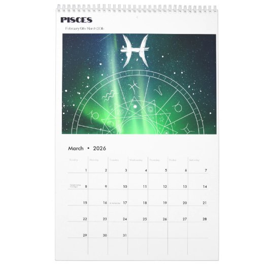 Astrologie-Kalender 2024 Kalender (Mär 2026)