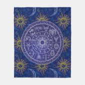 Astrologie-Karte-Fleece-Decke Fleecedecke (Vorderseite)
